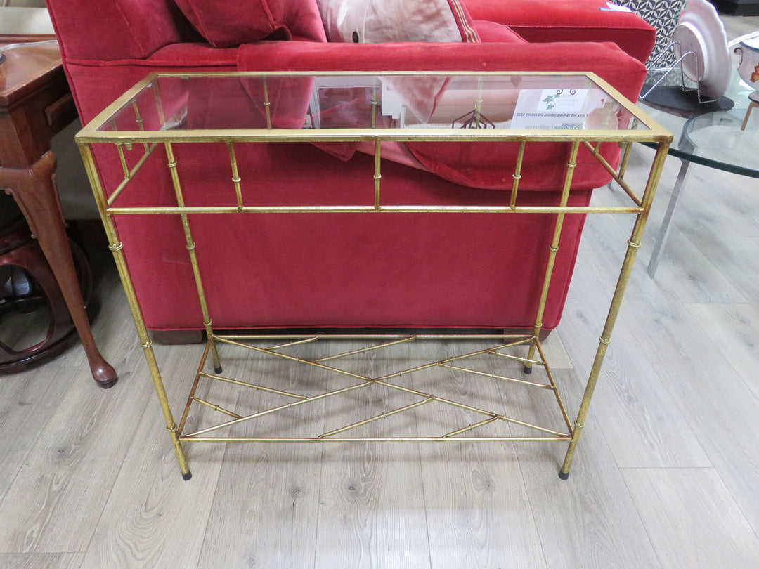 Metal & Glass Console Table