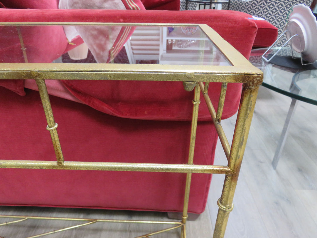 Metal & Glass Console Table
