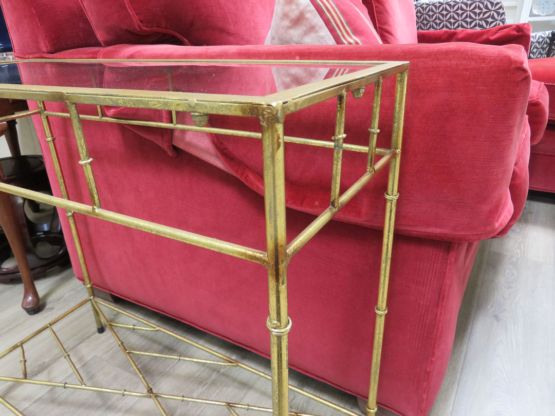Metal & Glass Console Table