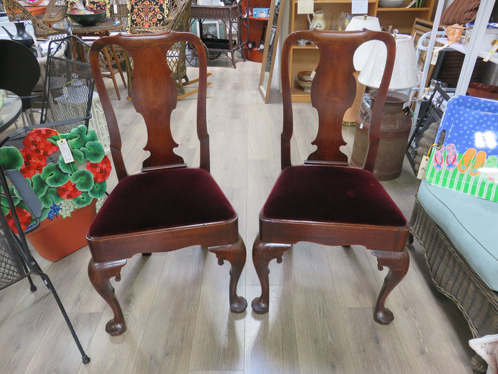 Six Vintage Mahogany Dining Chairs