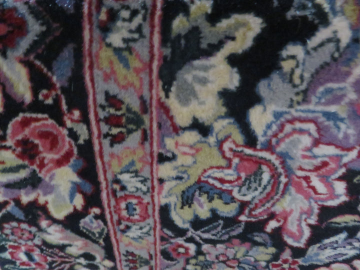 Black Floral Area Rug
