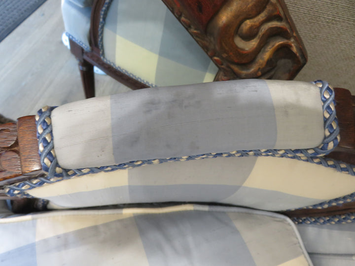 Hickory Silk Bergere Arm Chair