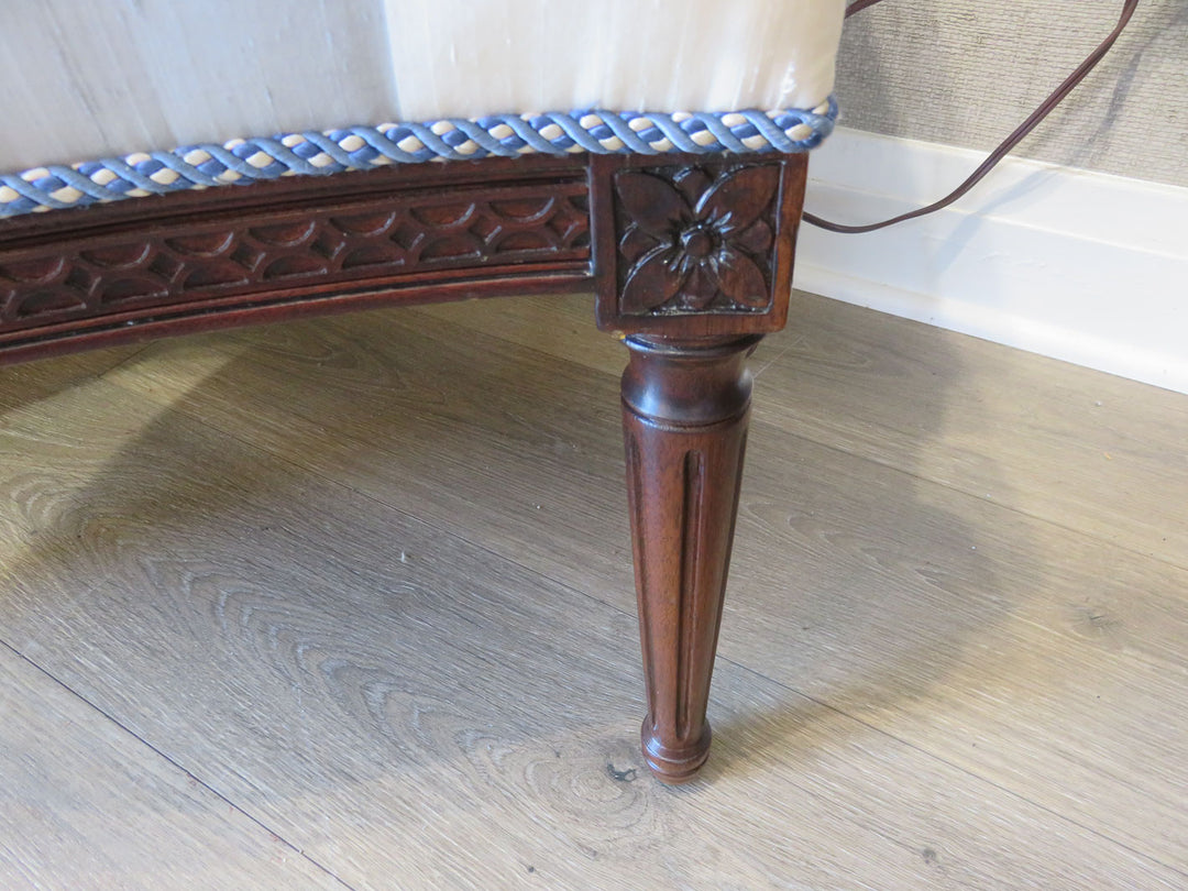 Hickory Silk Bergere Arm Chair