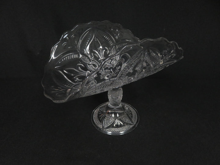 Vintage Pressed Glass Banana Boat