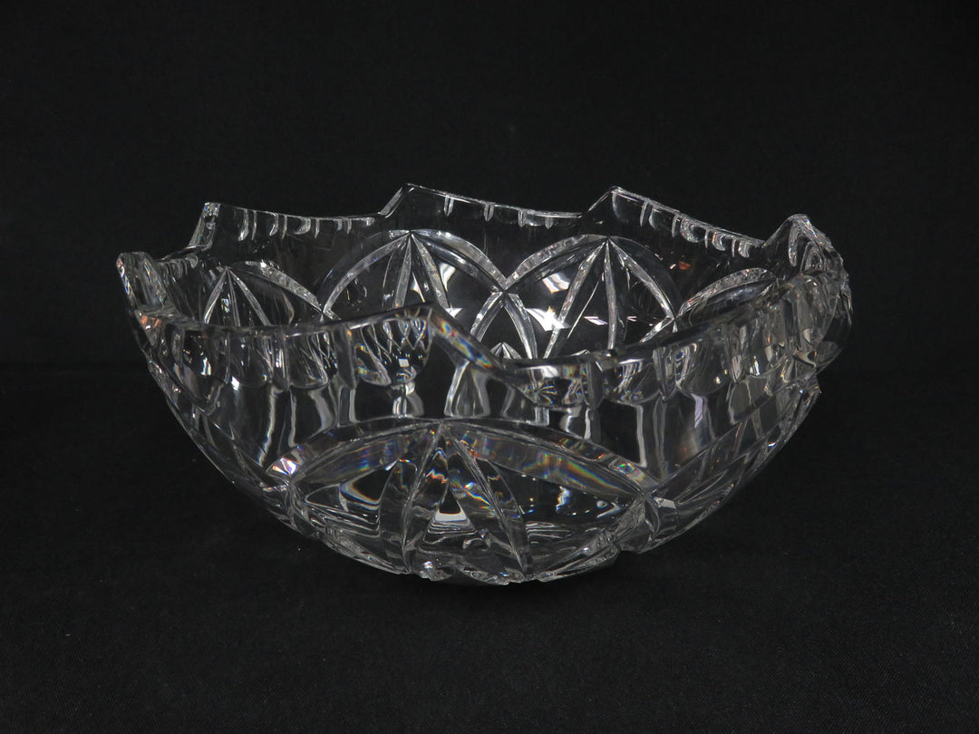 Wave Edged Crystal Bowl