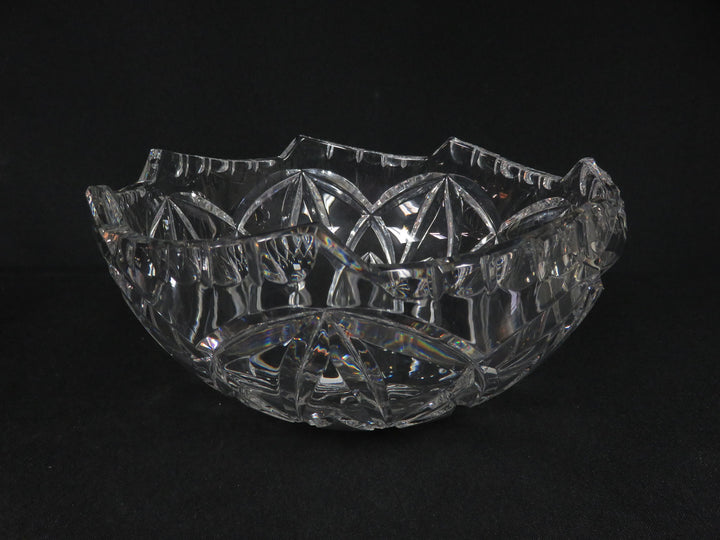 Wave Edged Crystal Bowl