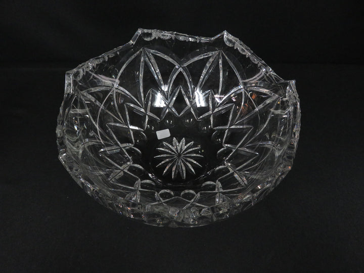 Wave Edged Crystal Bowl