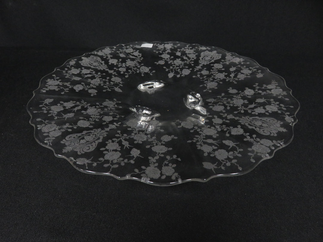 Vintage Footed Cake Plate
