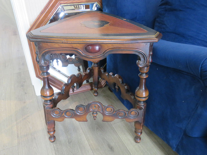Antique Triangular Occasional Table