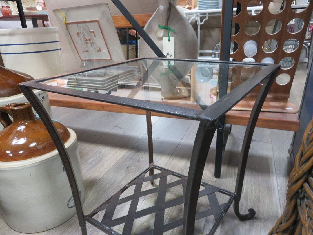 Wrought Iron Side Table