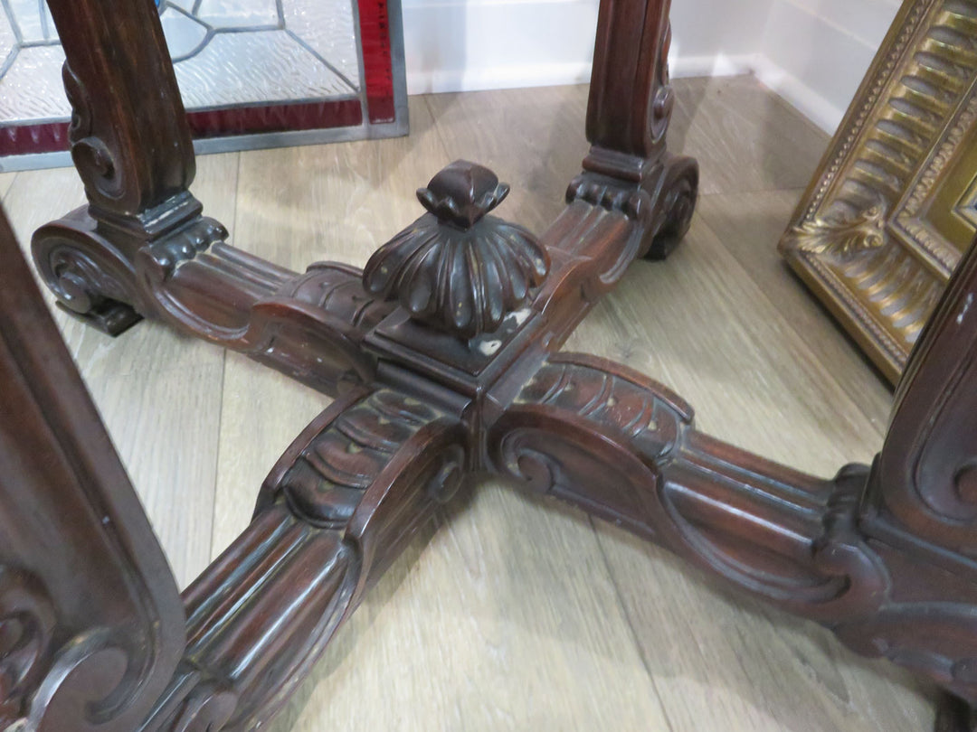 Antique Marble Topped Occasional Table