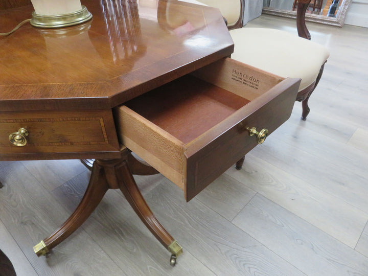 Vintage Henredon Octagonal Pedestal Table