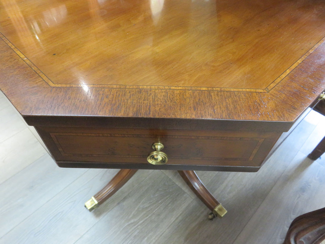 Vintage Henredon Octagonal Pedestal Table