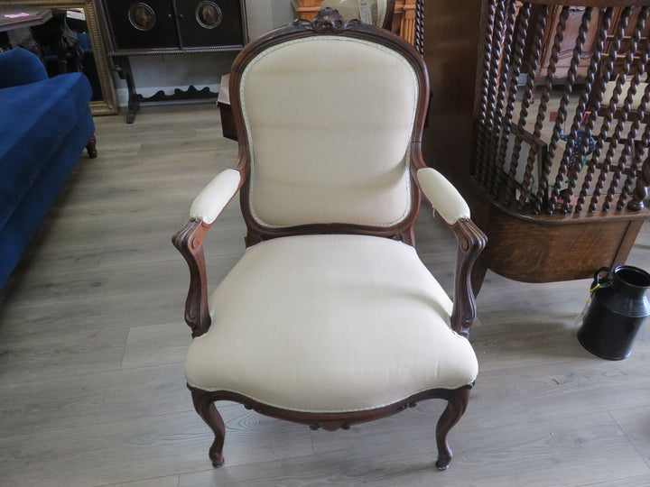 Beige Bergere Arm Chair