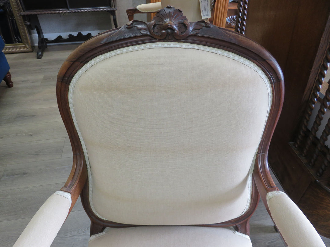 Beige Bergere Arm Chair