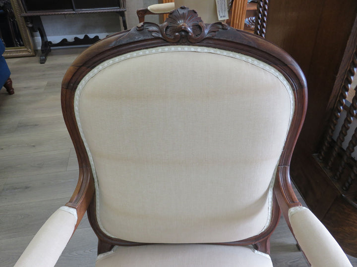 Beige Bergere Arm Chair