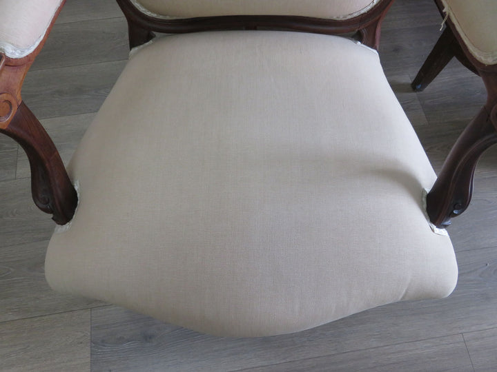 Beige Bergere Arm Chair