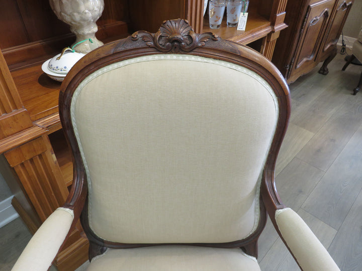 Beige Bergere Arm Chair