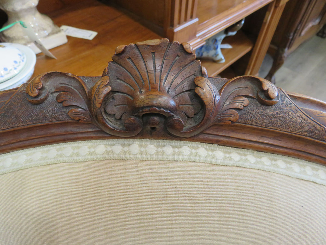 Beige Bergere Arm Chair