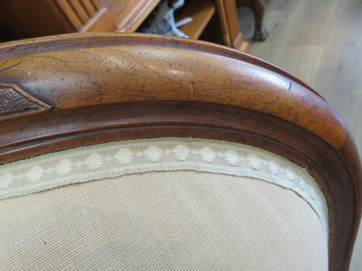 Beige Bergere Arm Chair