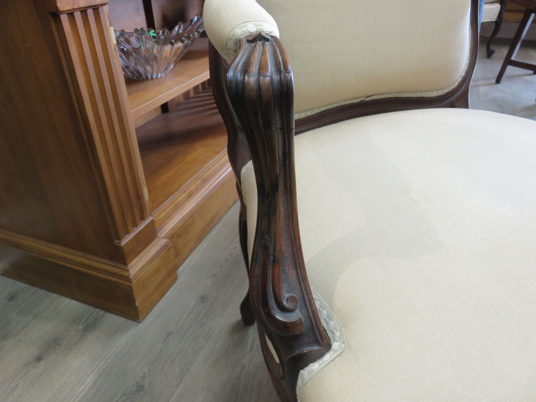 Beige Bergere Arm Chair