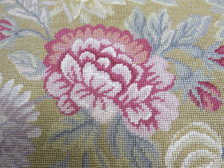 Vintage Needlepoint Stool