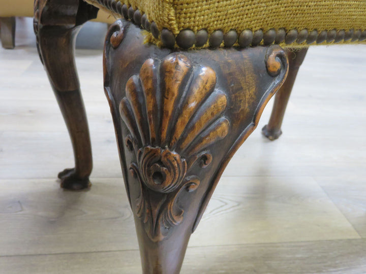 Vintage Needlepoint Stool