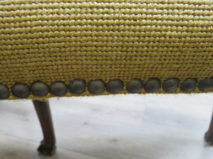 Vintage Needlepoint Stool