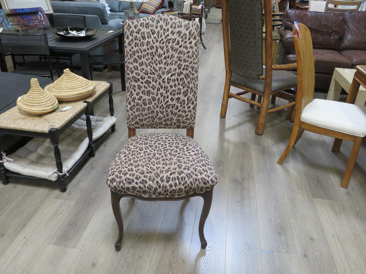 Leopard Print Side Chair