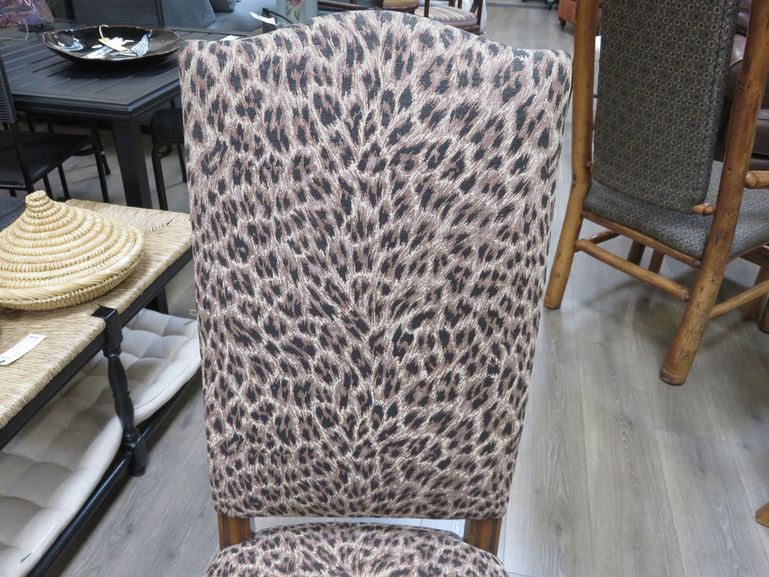 Leopard Print Side Chair