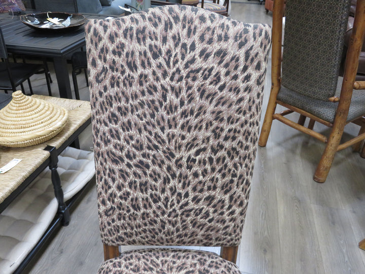 Leopard Print Side Chair