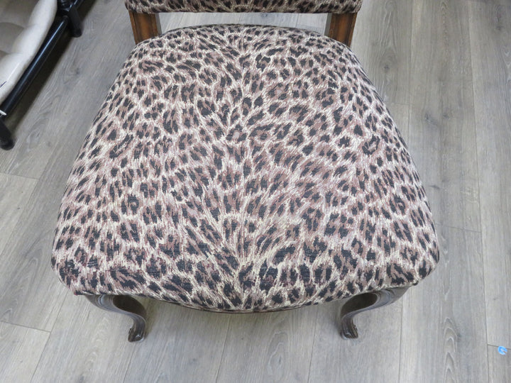 Leopard Print Side Chair