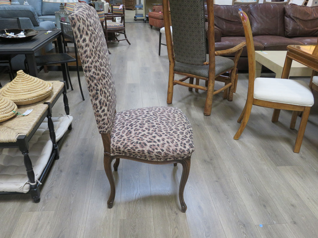 Leopard Print Side Chair
