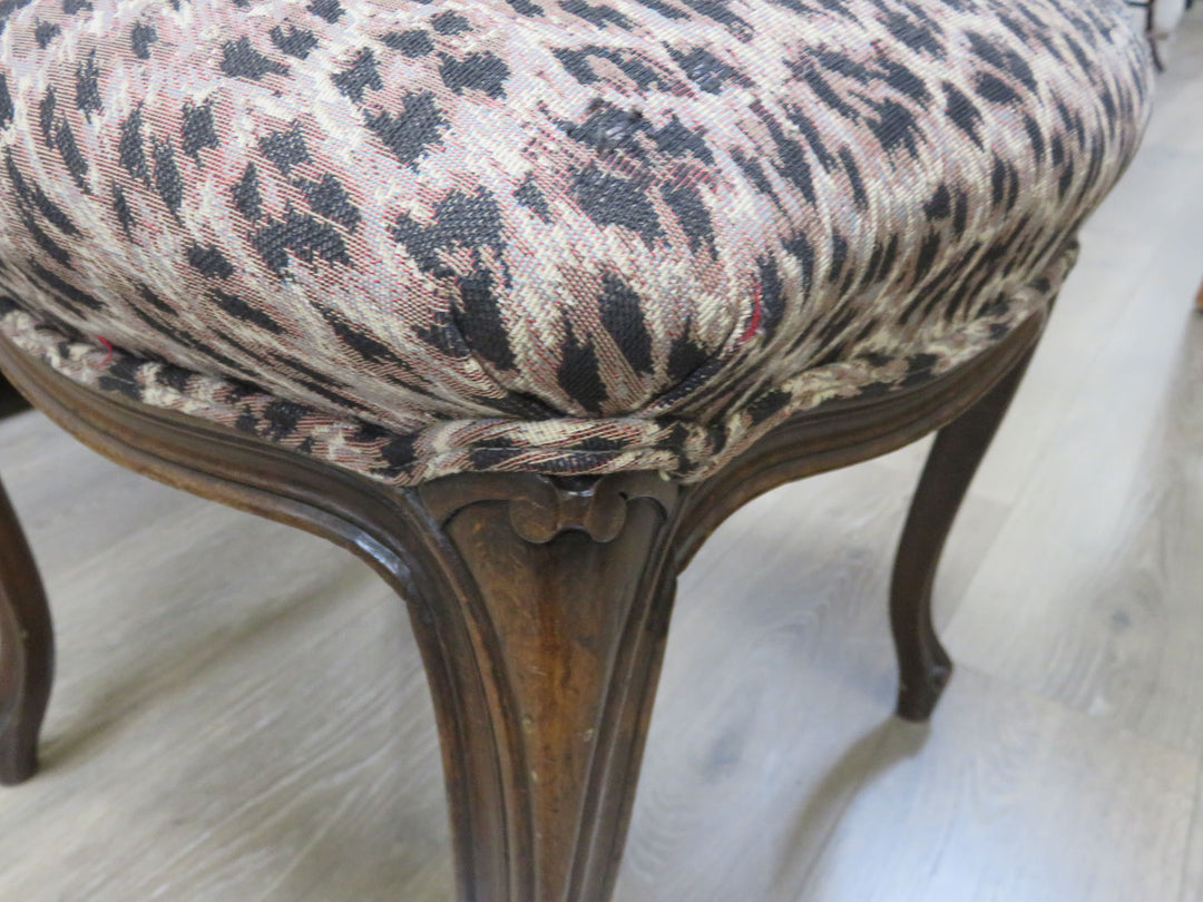 Leopard Print Side Chair