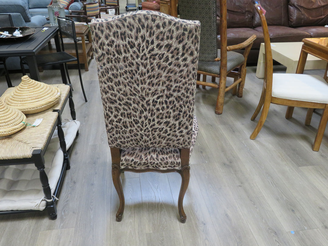 Leopard Print Side Chair