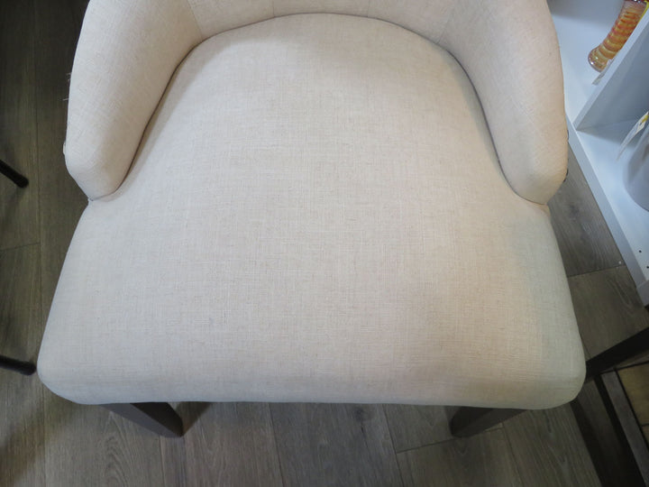 Tufted Linen Occasional Chair