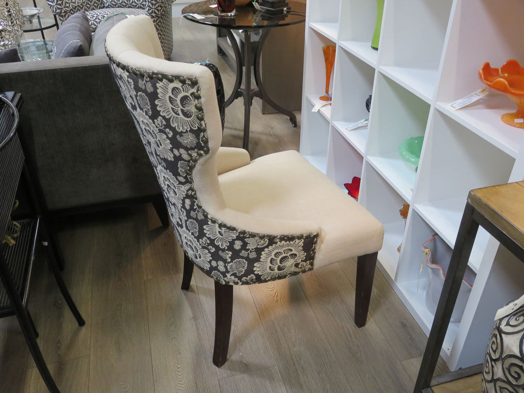 Tufted Linen Occasional Chair