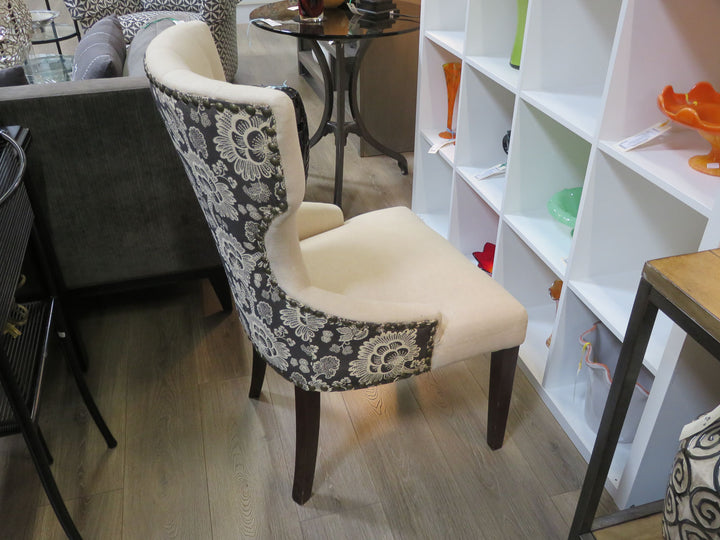 Tufted Linen Occasional Chair