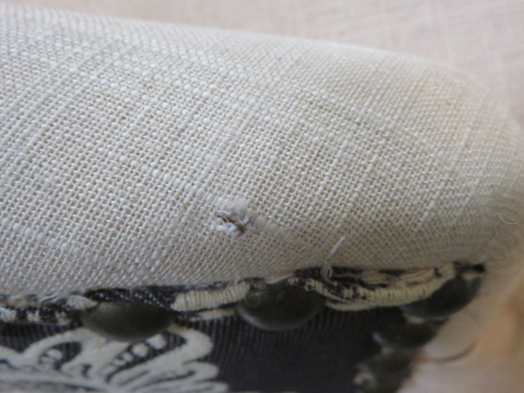 Tufted Linen Occasional Chair