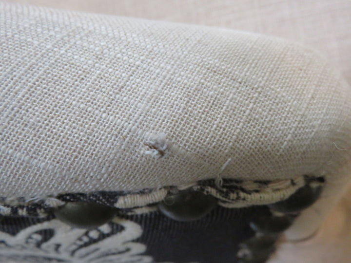 Tufted Linen Occasional Chair