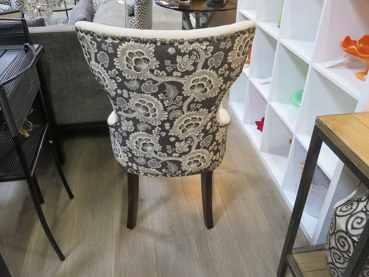 Tufted Linen Occasional Chair