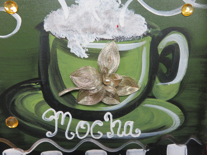 Coffee Themed Window Frame