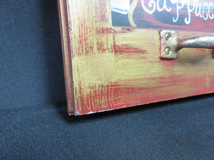 Coffee Themed Window Frame