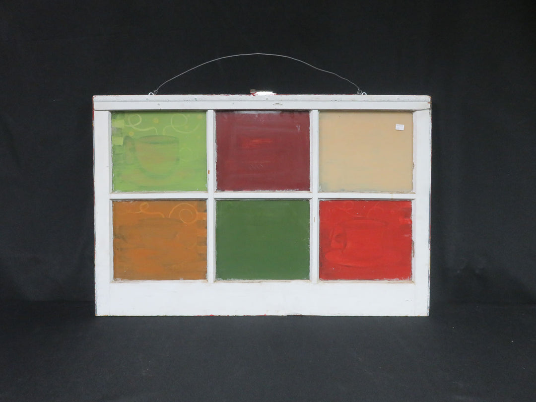 Coffee Themed Window Frame