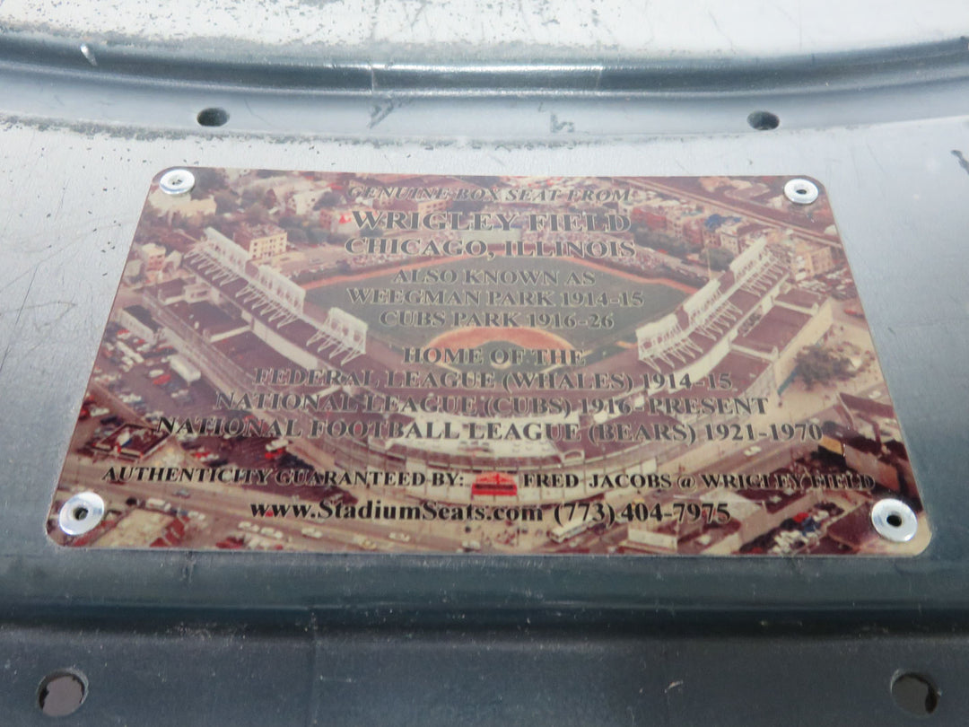 Wrigley Field Genuine Box Seat Back