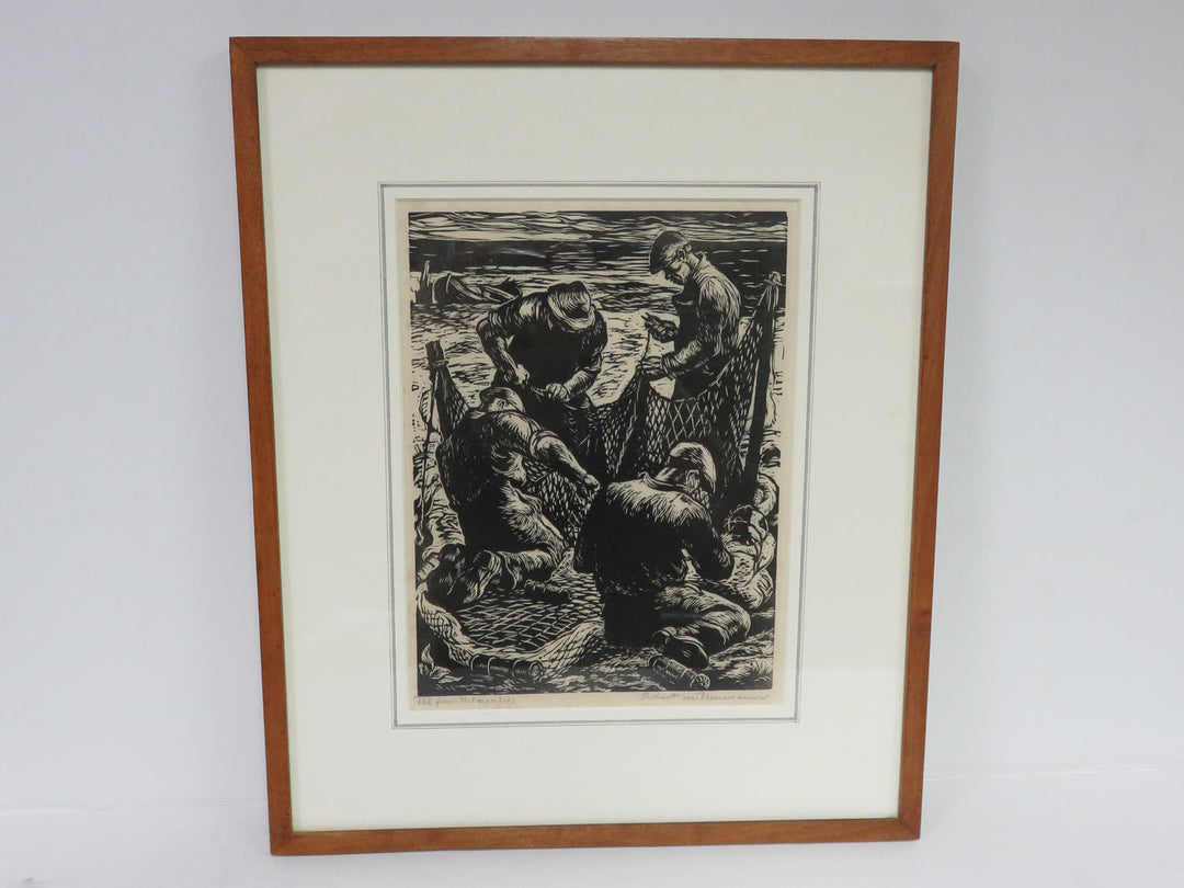 Robert von Neumann Woodcut Print