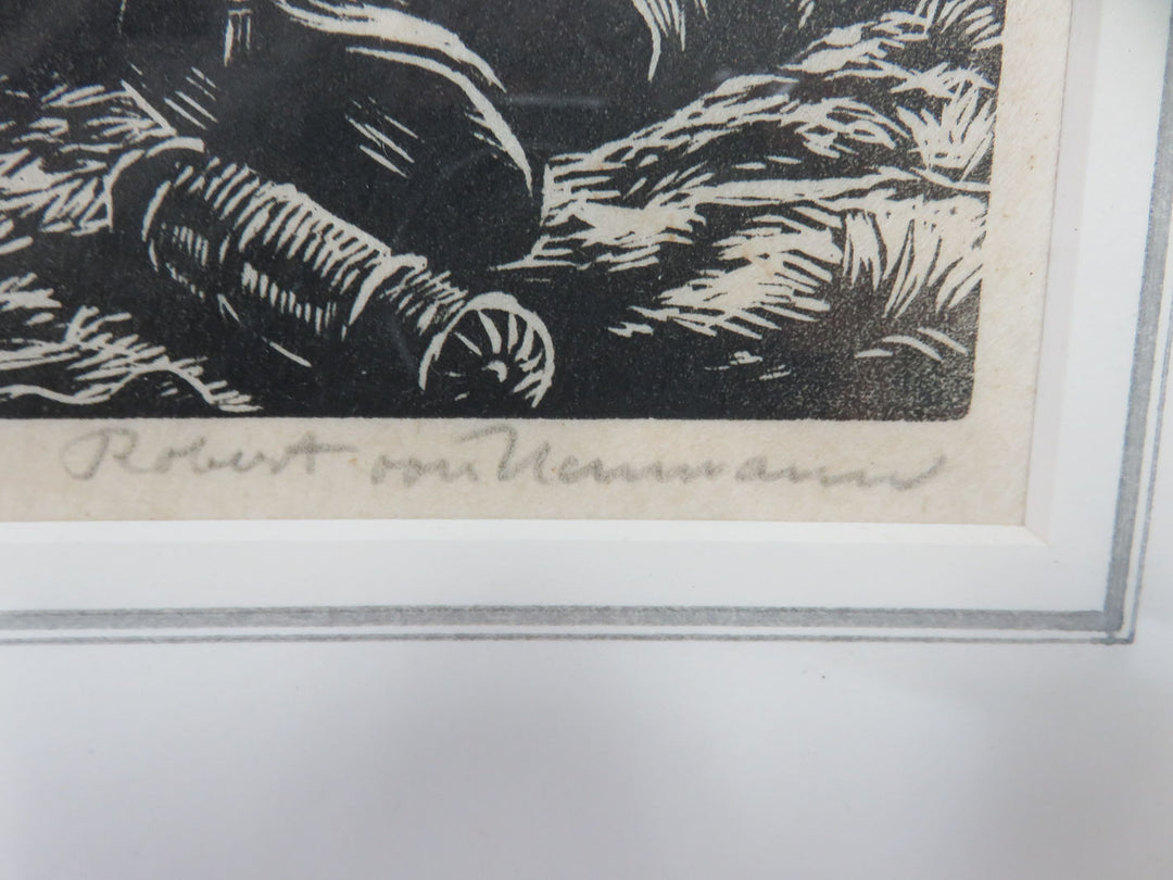 Robert von Neumann Woodcut Print