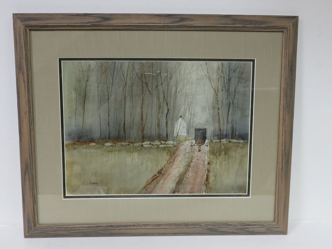 Hass Print in Rustic Frame