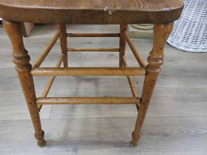 Antique Oak Spindle Back Side Chair