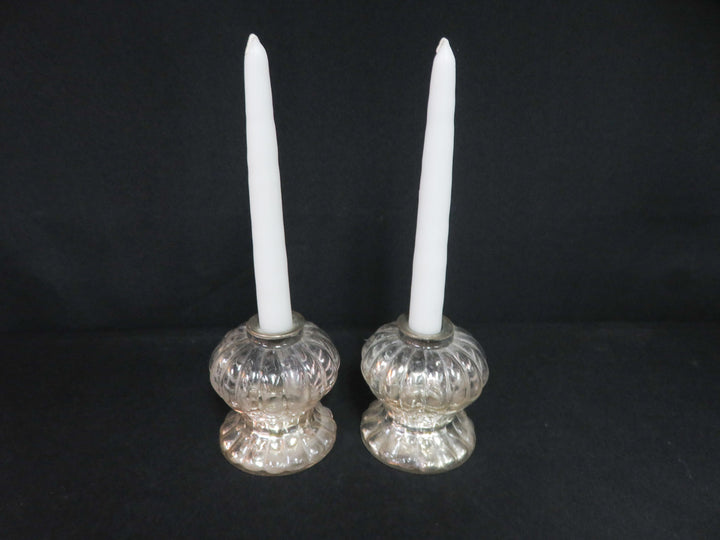 Mercury Glass Candleholders